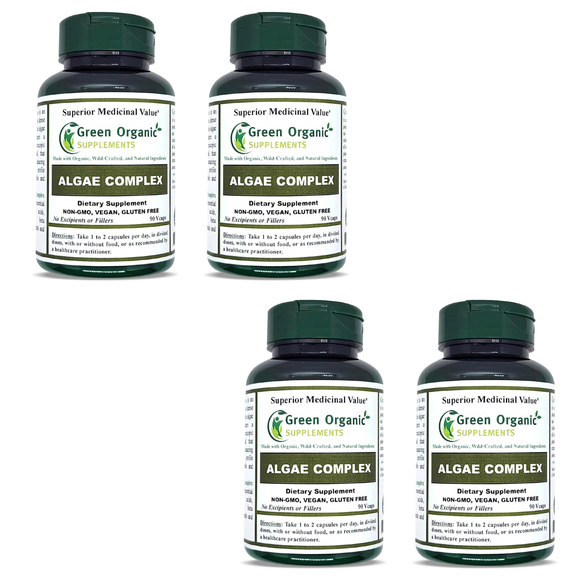 Green Organic Supplements Chlorella Tablets, 90 Tablets