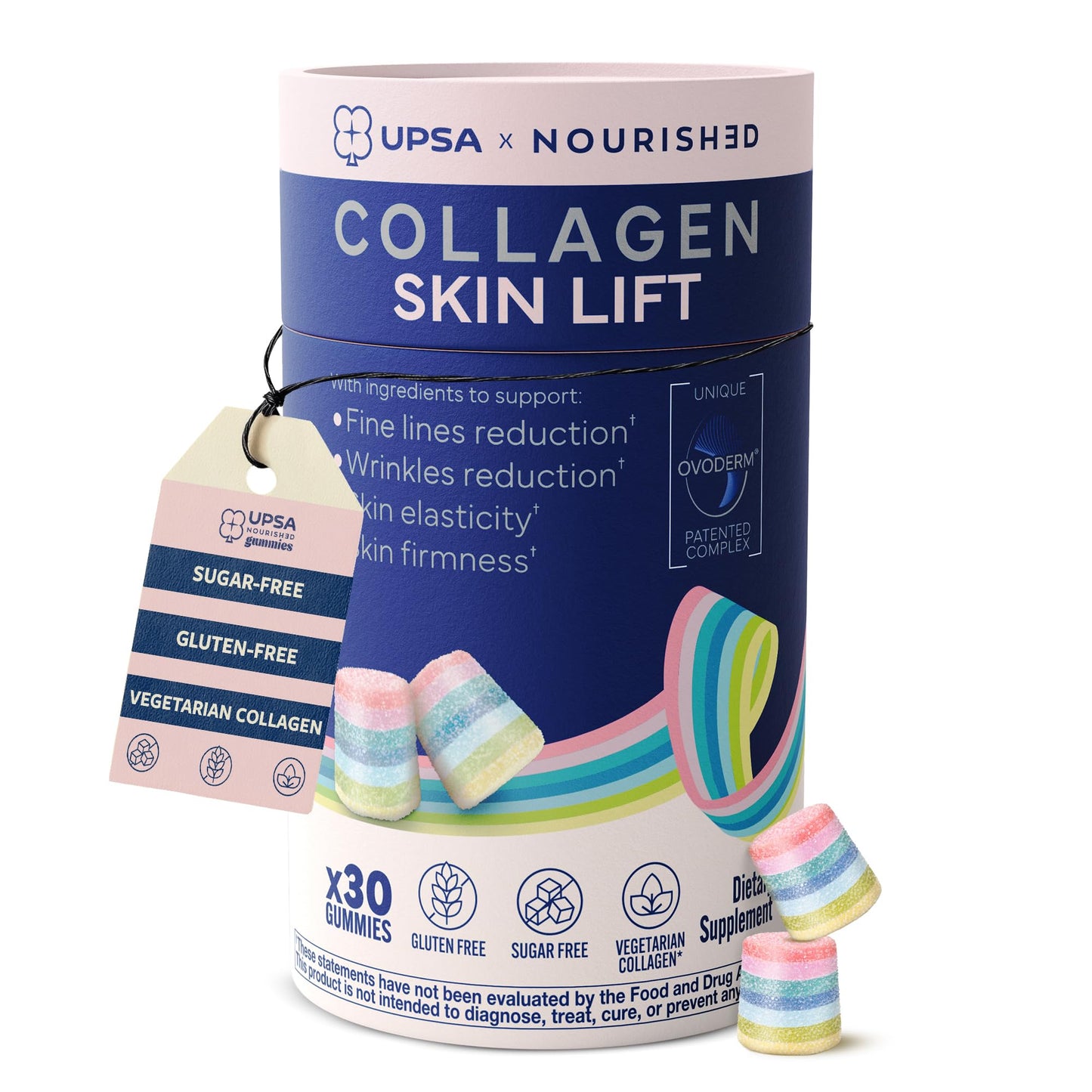 Upsa Nourished Collagen Skin Lift Gummies 30 Count