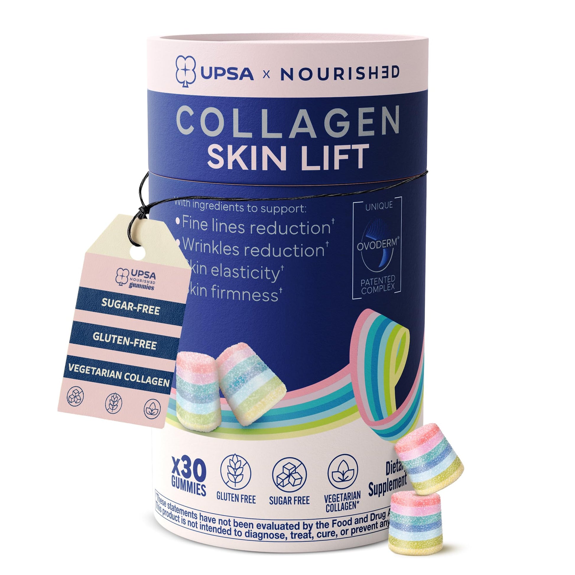 Upsa Nourished Collagen Skin Lift Gummies 30 Count