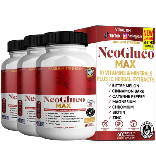 GREENVIFY NeoGraco MAX Maximum Strength Supplement with Banaba Leaf, Bitter Melon, Herbal Blend Capsules, 60 Count