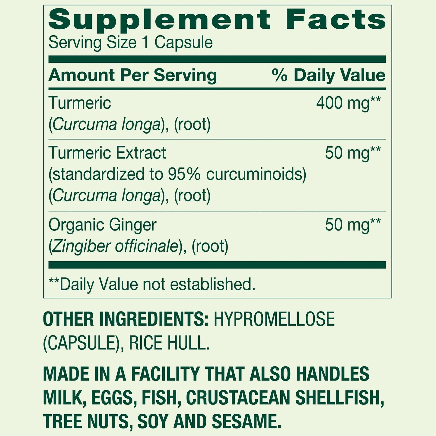SUREFECT Turmeric Curcumin with Ginger Capsules 250