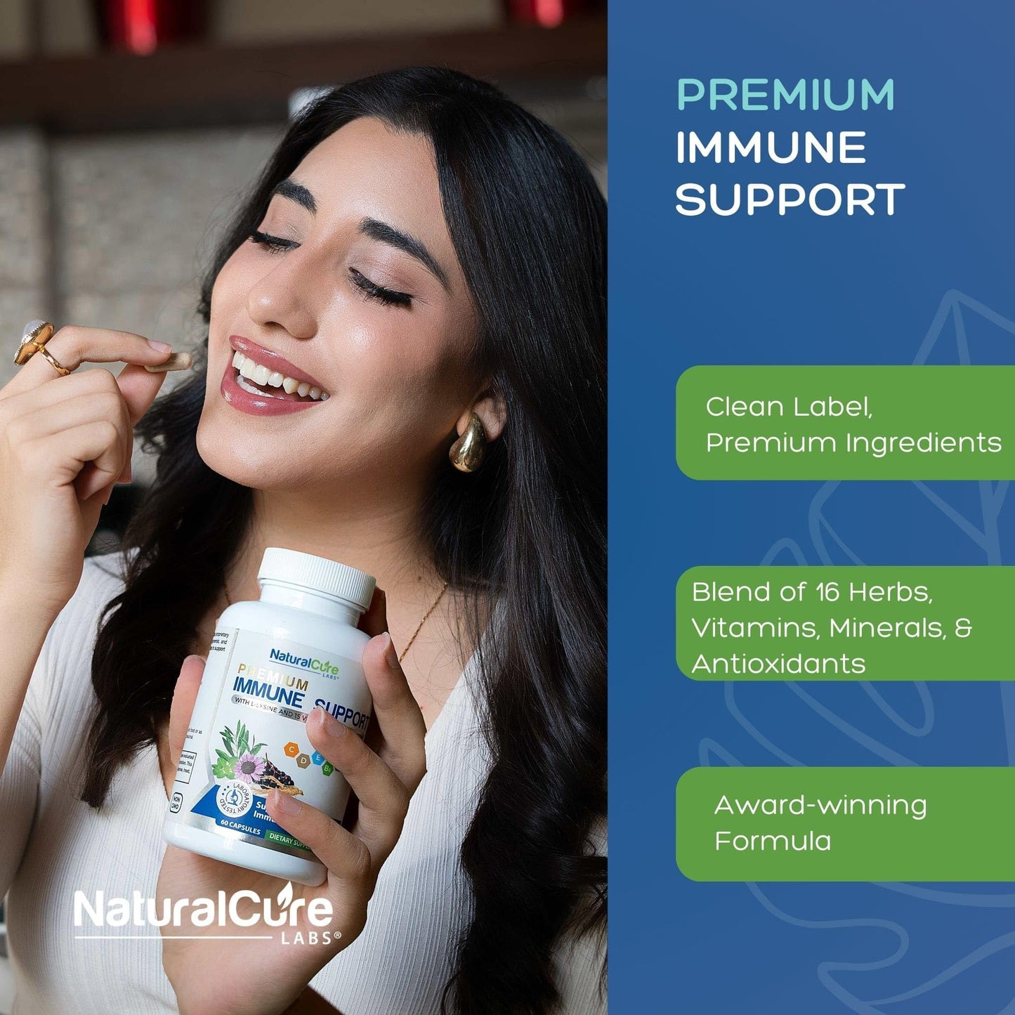 Natural Cure Labs Premium Immune Support Capsule 60 Capsules