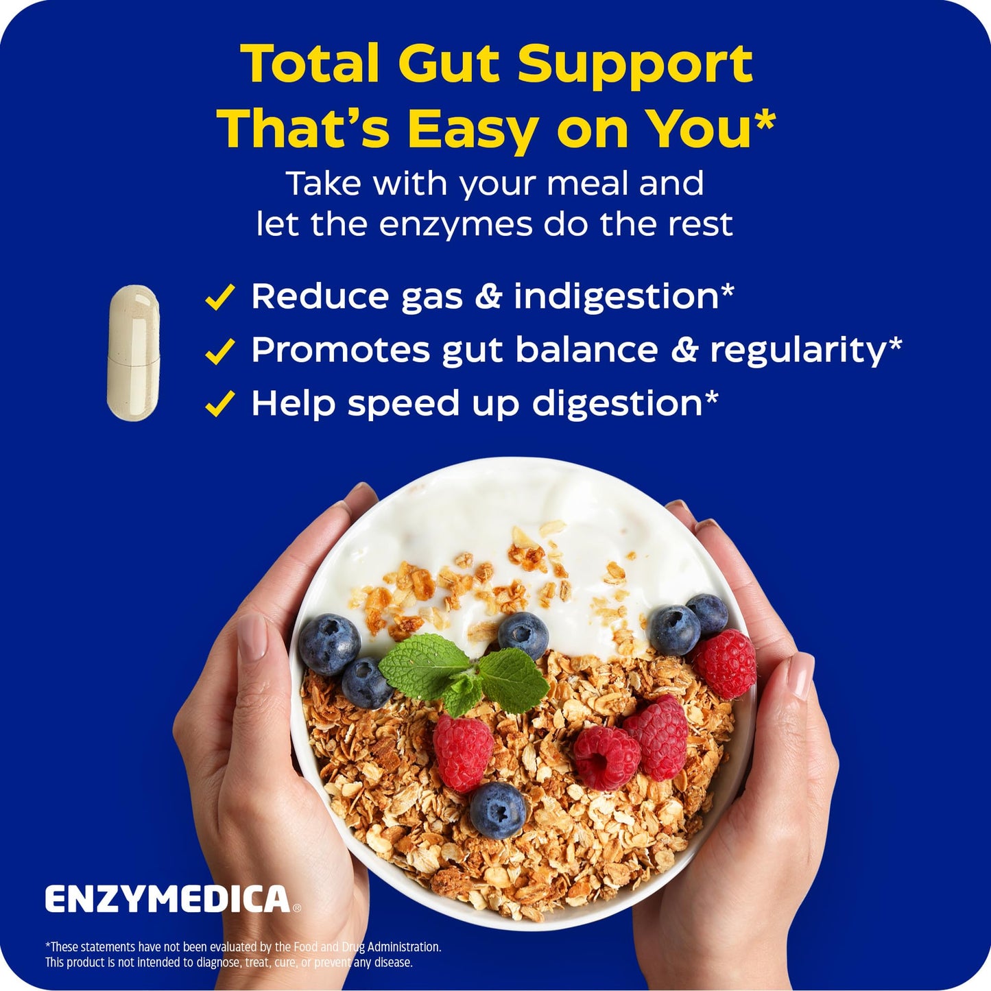 ENZYMEDICA Digest Basic + Probiotics Capsules, 90 Count