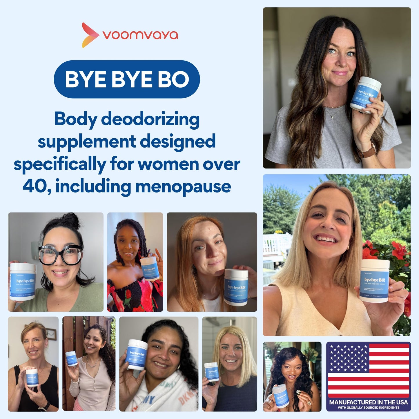 VoomVaya Bye Bye BO Body Deodorizing Supplement Chlorophyll Capsules 60 Capsules