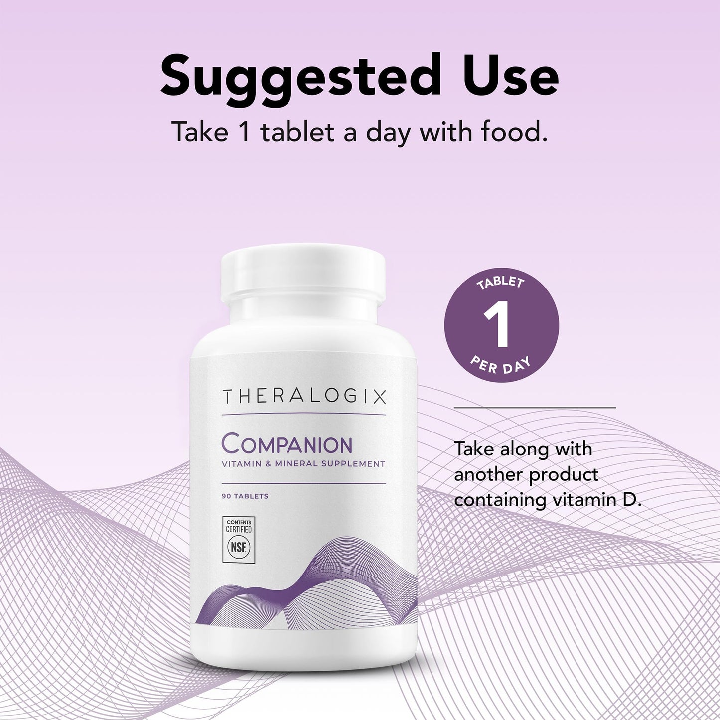 Theralogix Companion Multivitamin & Mineral Supplement Tablet 90 Count