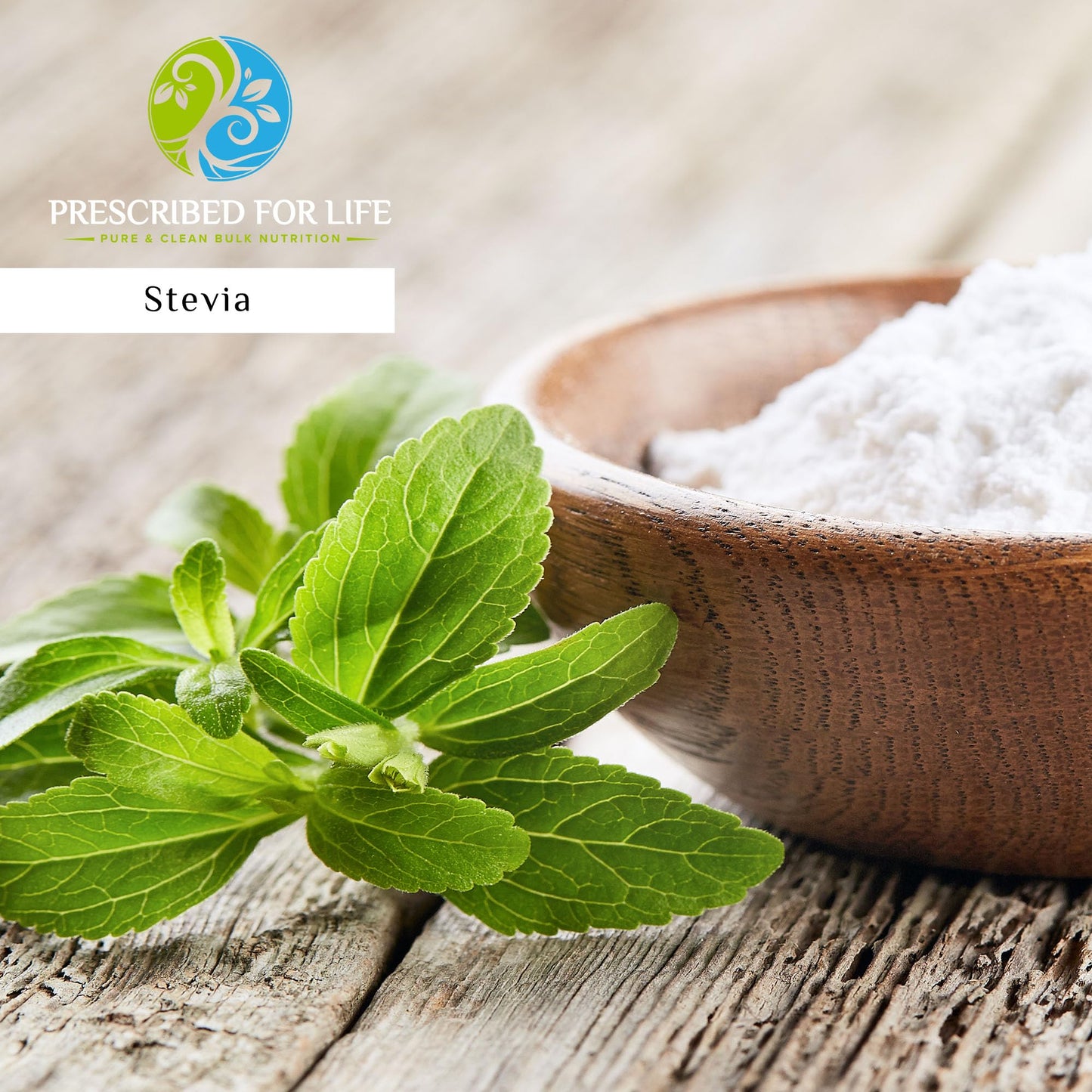 Prescribed For Life Stevia Powder, 35.27 oz, 300X Concentrate Reb A, Pharmaceutical Grade Leaf Extract