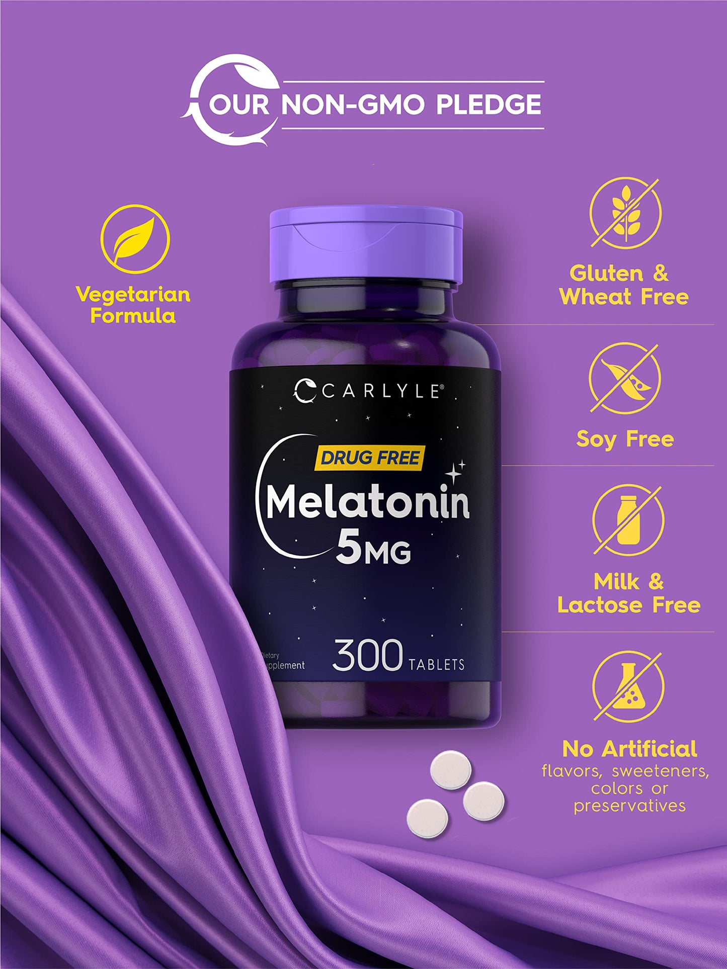 Carlyle Melatonin 5mg Tablet, 300 Tablets