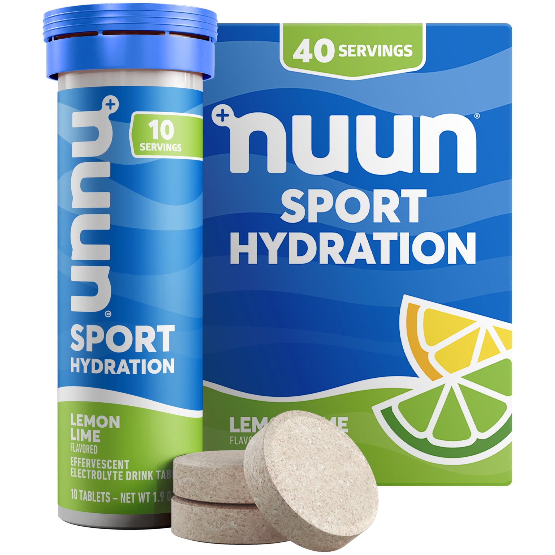 Nuun Sport Electrolyte Tablets Lemon Lime, 40 Count