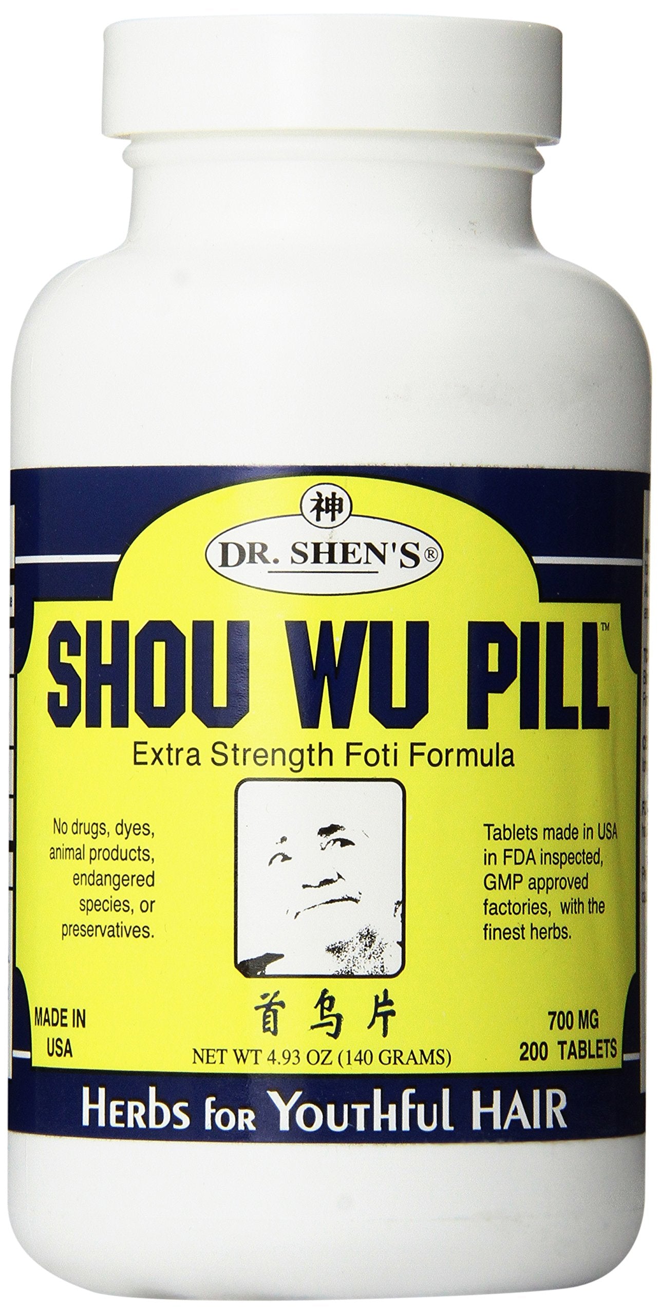 DR. SHEN'S Shou Wu Pill Tablet, 200 Tablets