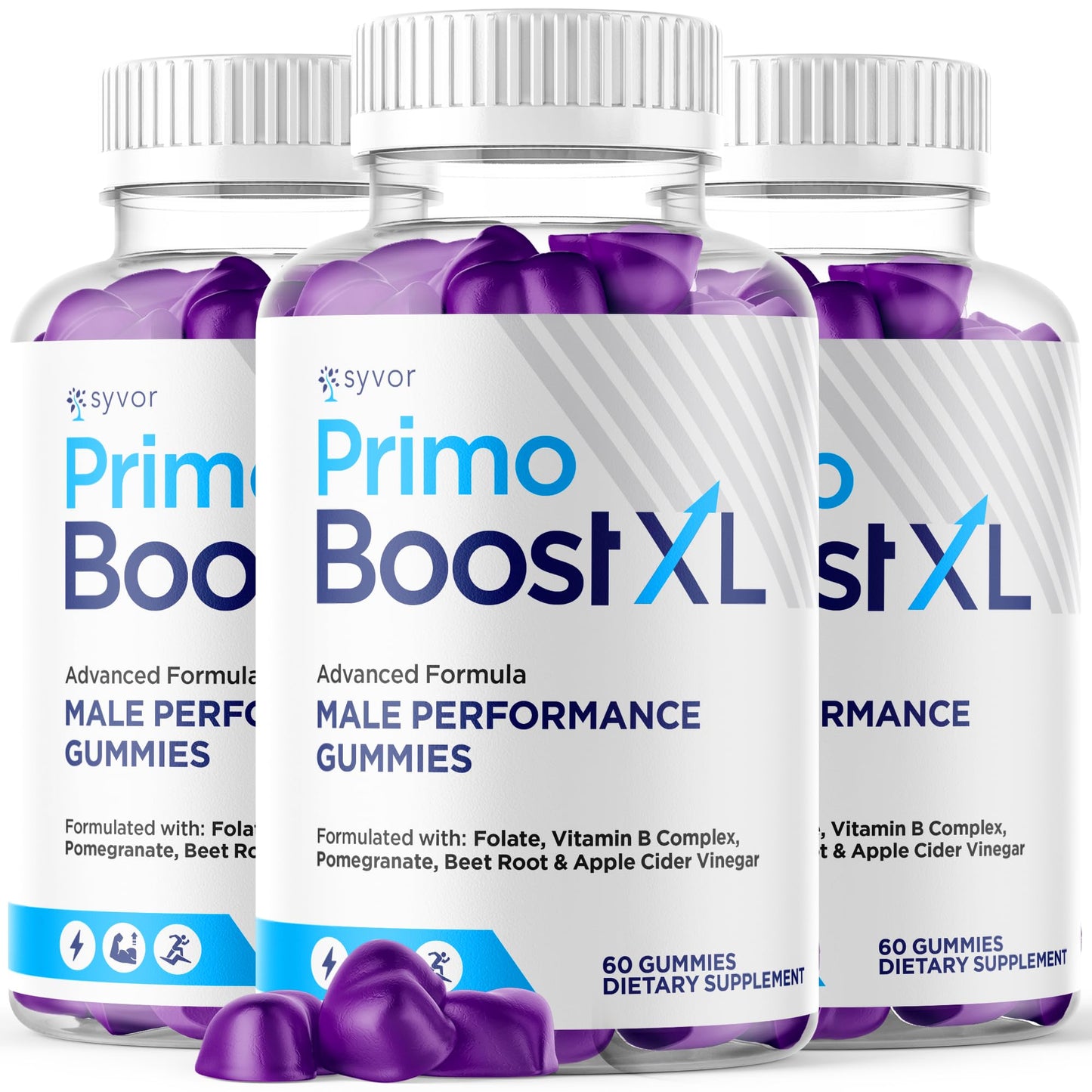 Syvor Primo Boost XL Gummies, 3 Pack, 180 Gummies