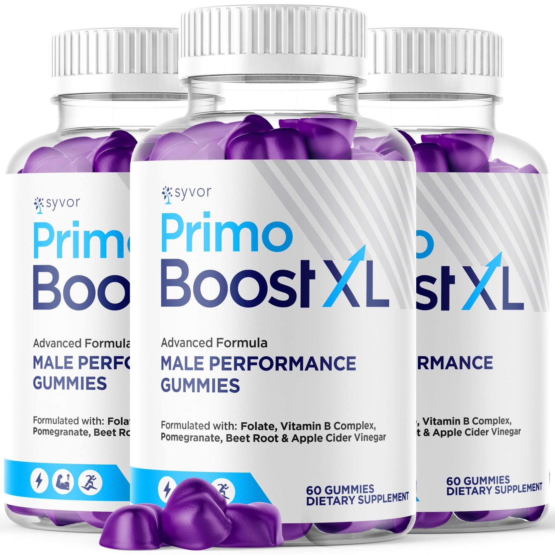 Syvor Primo Boost XL Gummies, 3 Pack, 180 Gummies