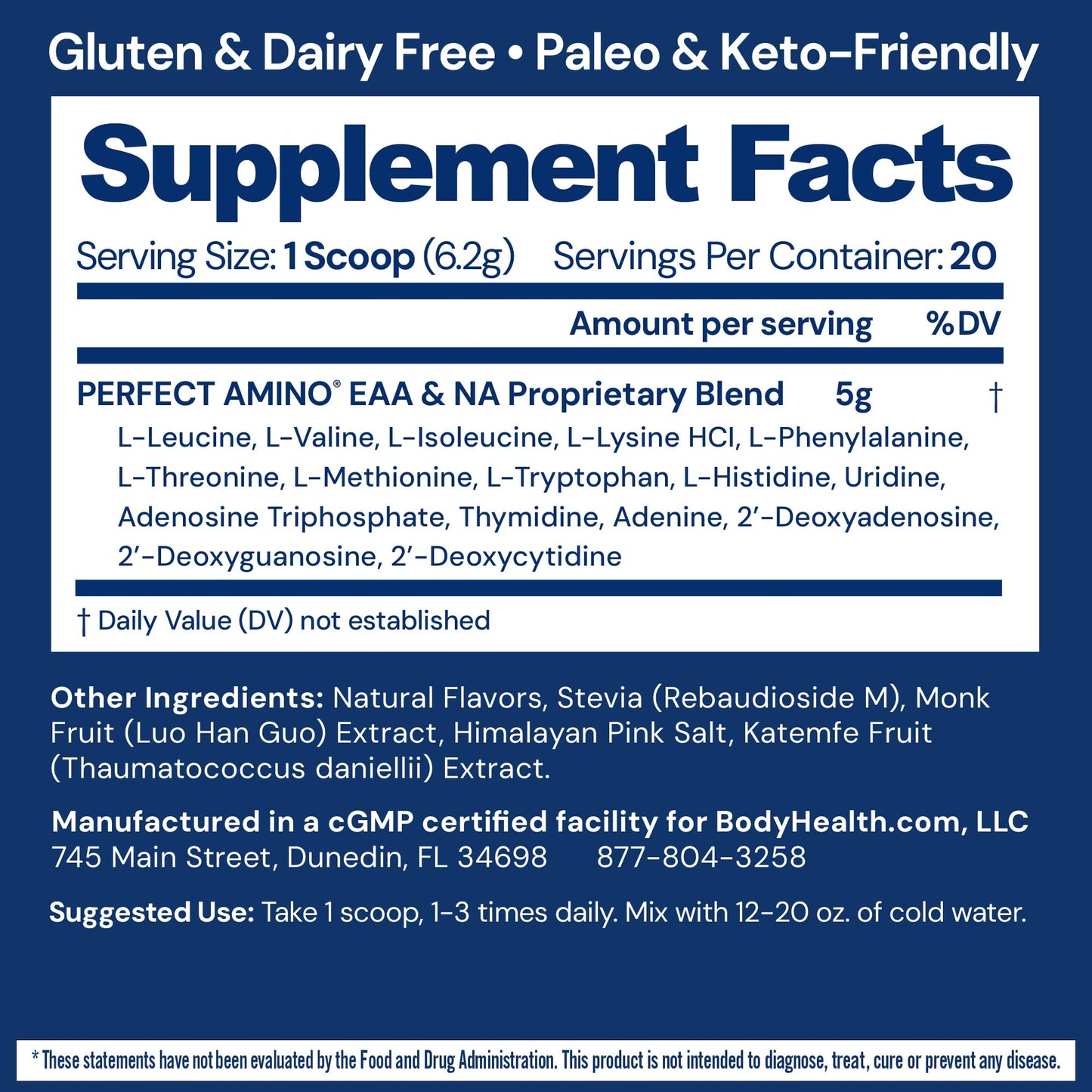 BodyHealth PerfectAmino Powder 4.4 oz