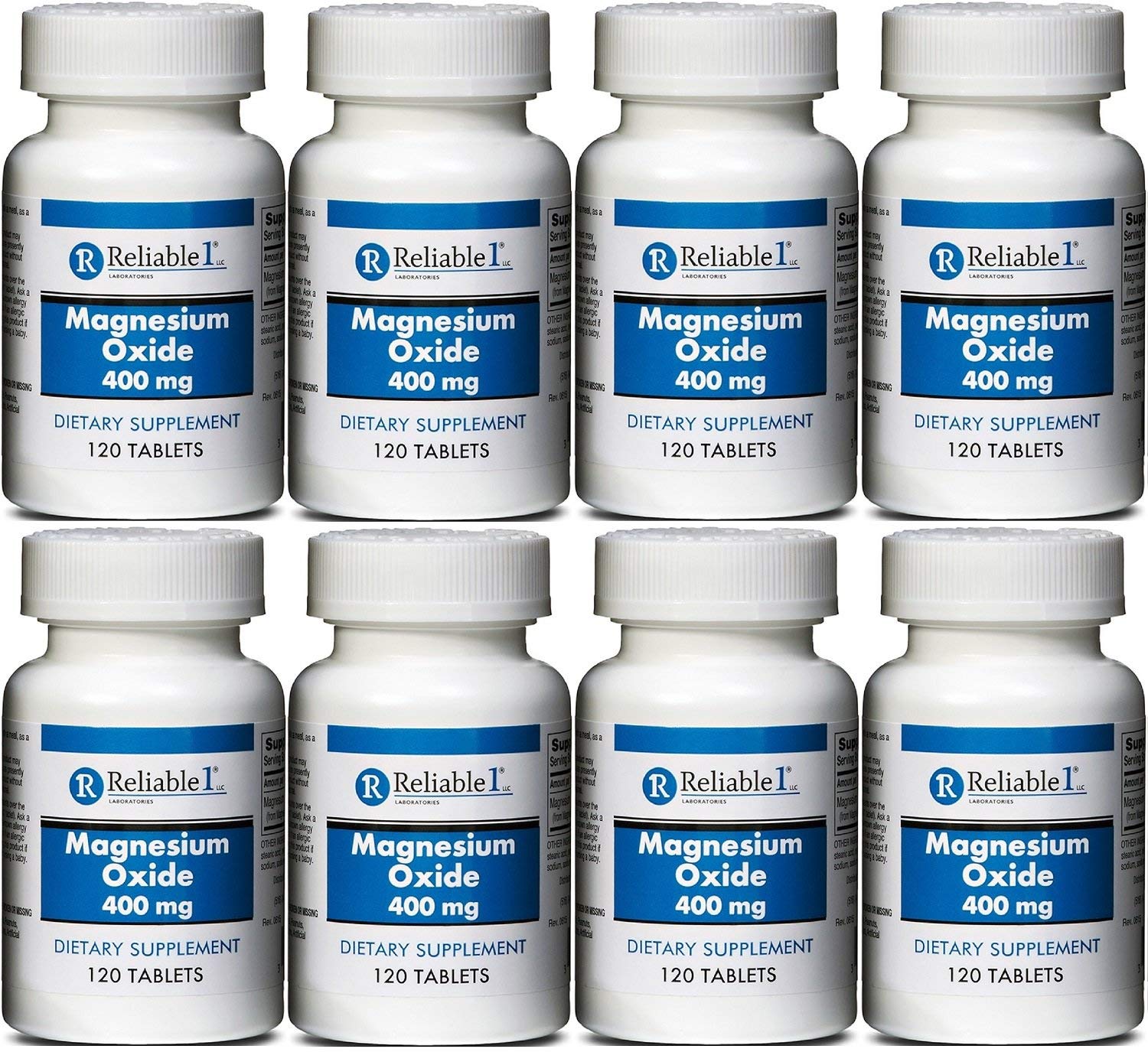 Reliable-1 Laboratories Magnesium Oxide 400 mg Dietary Supplement Tablets 960