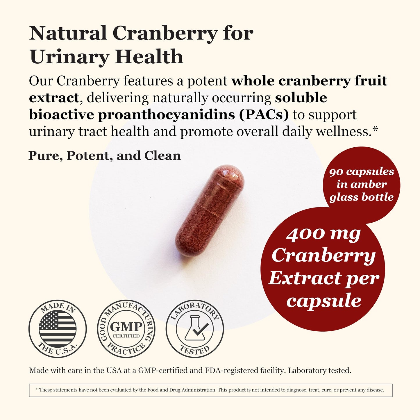 Tradewind Naturals Cranberry Extract Capsules, 90 Count