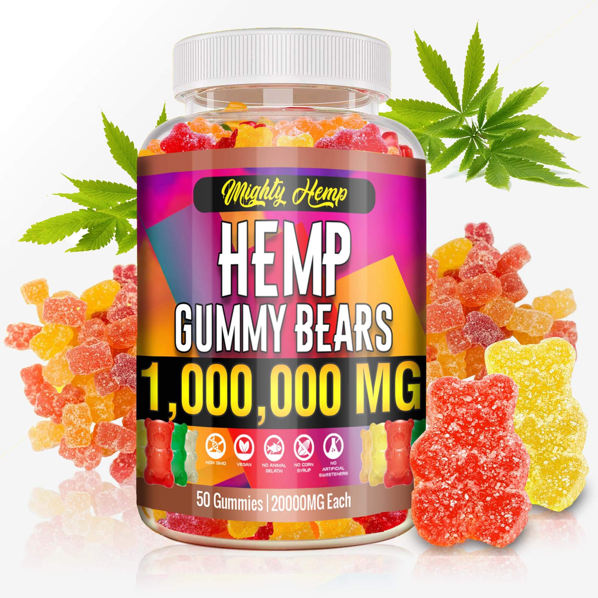 The CBD Project Hemp Gummies Omega-3-6-9 Complex Gummy 50 Count