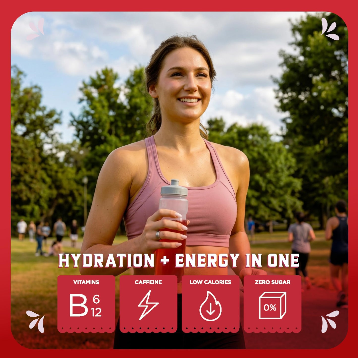 KLASS VIDA Energy + Hydration Hibiscus Electrolytes Powder, 4.23 oz