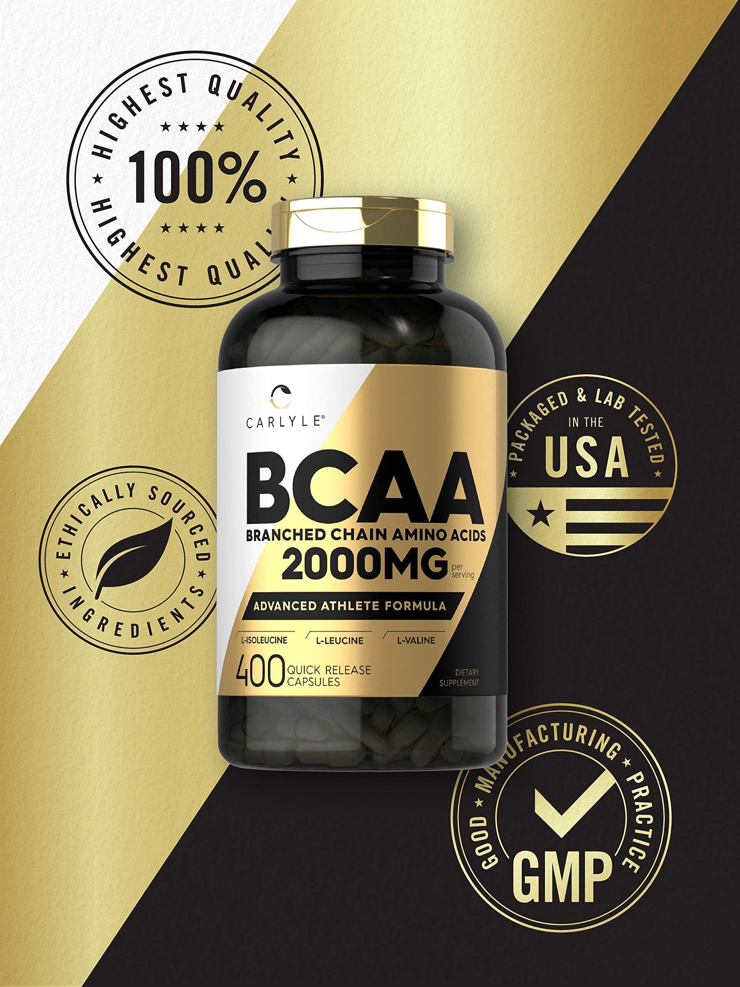 Carlyle BCAA 400 Capsules