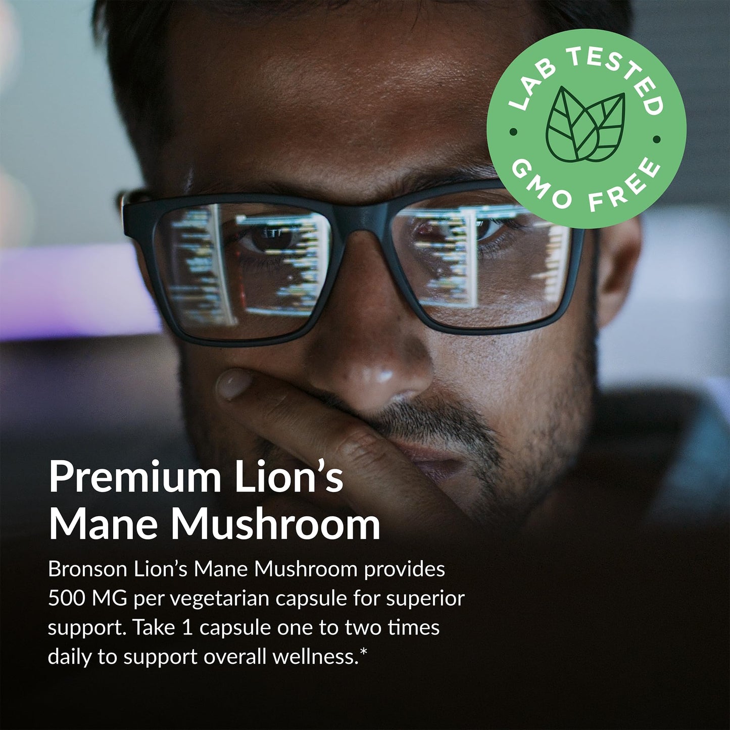 Futurebiotics Lion's Mane Mushroom 500 mg Vegan Friendly Formula, 60 Capsules