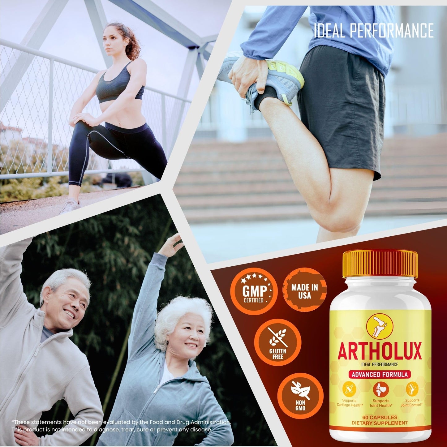 IDEAL PERFORMANCE Artholux Joint Support Capsules 180