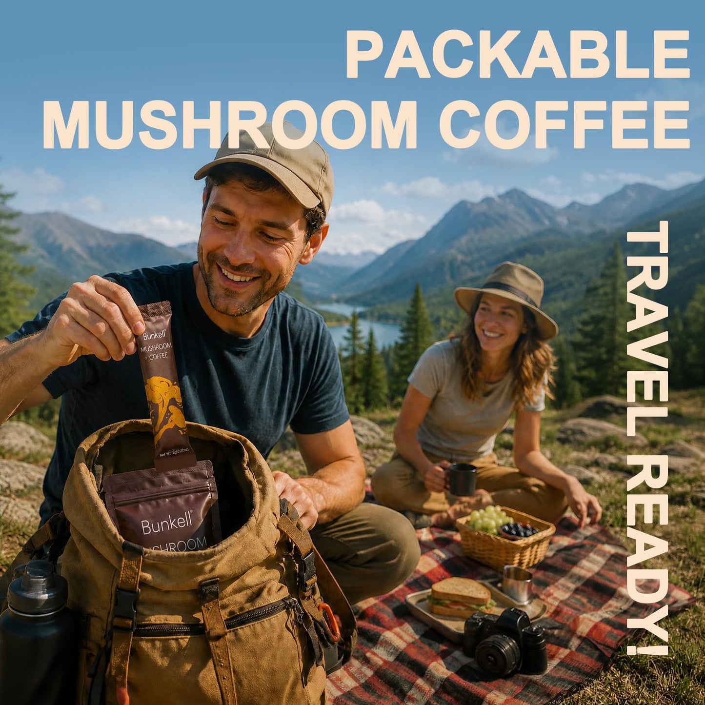 Bunkell Mushroom Coffee Powder, 6.35 oz Pack of 1
