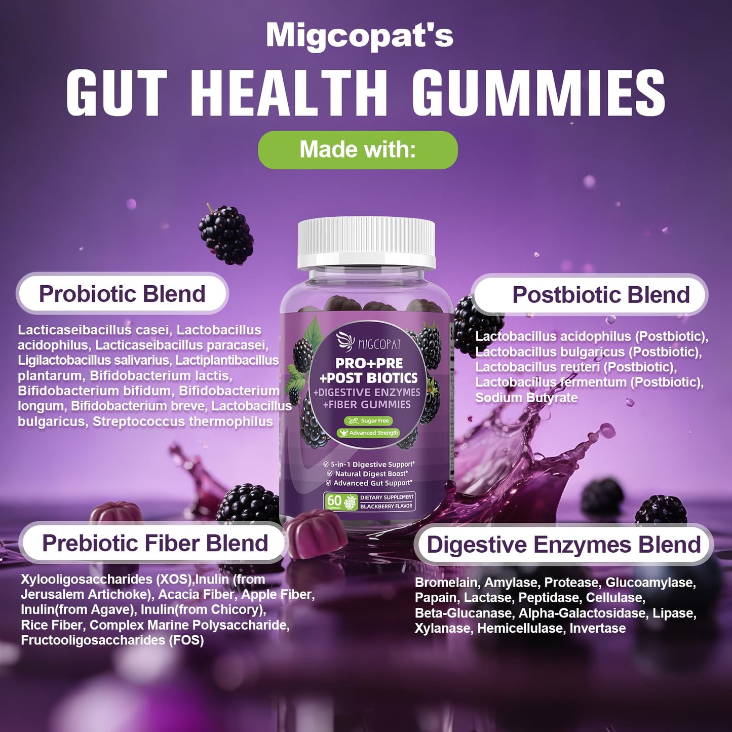 Migcopat Pre Post Probiotics Supplement Capsules 120