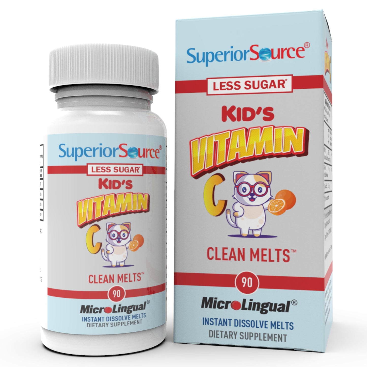 Superior Source Kid's Vitamin C Clean Melts 90 Tablets