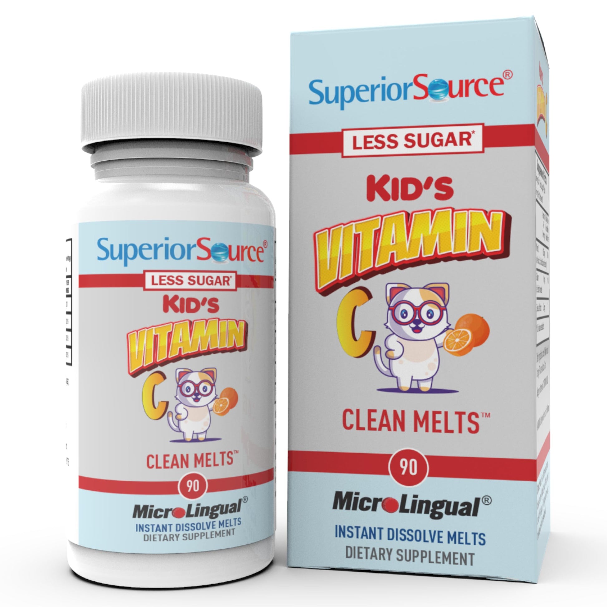 Superior Source Kid's Vitamin C Clean Melts 90 Tablets