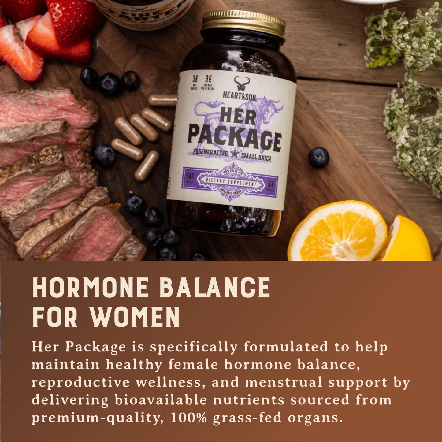 HEART & SOIL Her Package Supplement Capsules 180