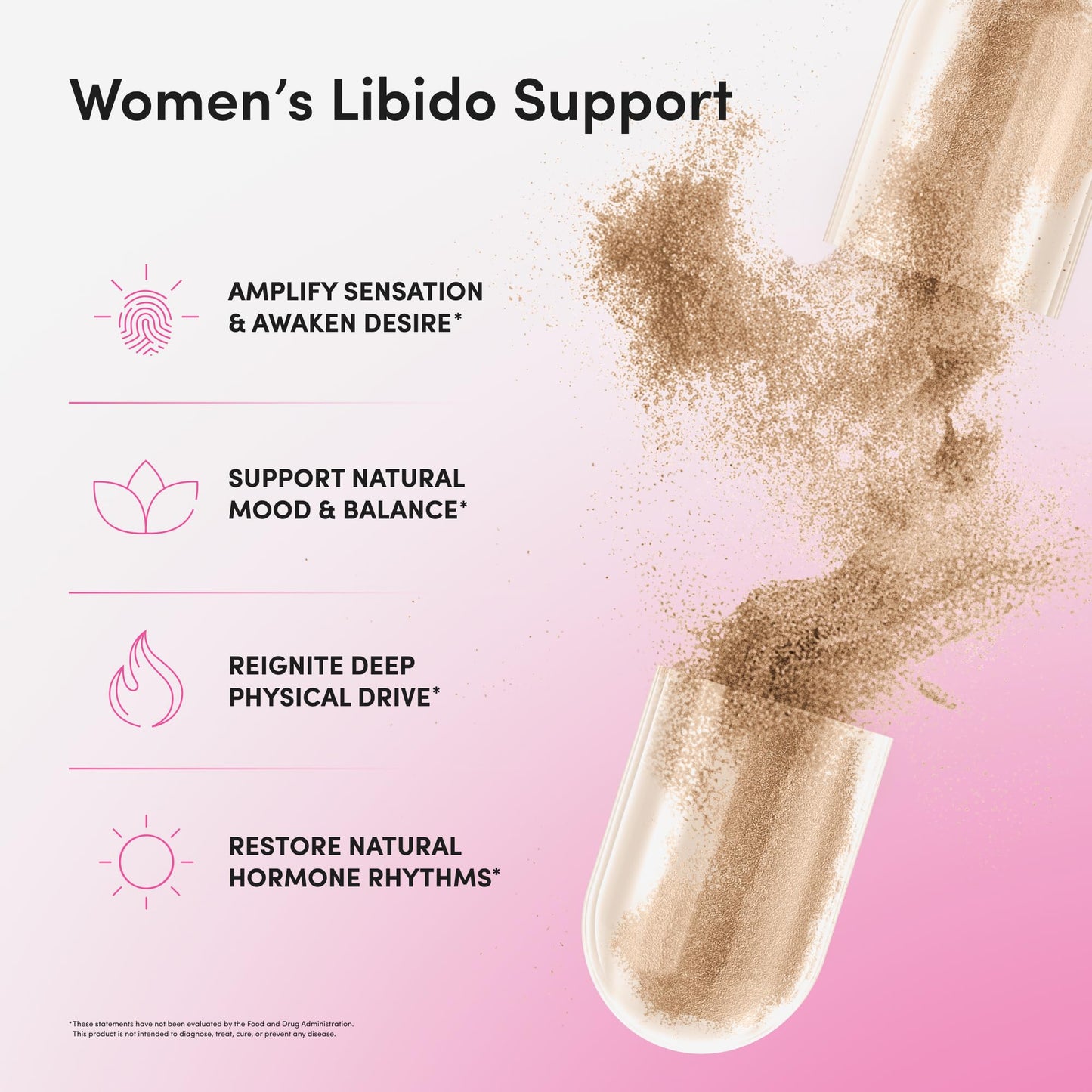CLARVA Libido Support for Women with Horny Goat Weed & Maca – Hormone Balance & Intimacy Support – Capsule, 60 Count