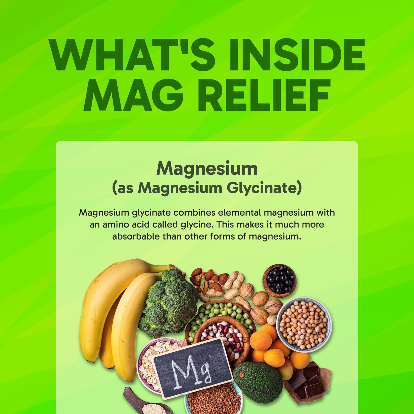 Clinical Effects Mag Relief Magnesium Glycinate Capsules 275mg, 90 Capsules