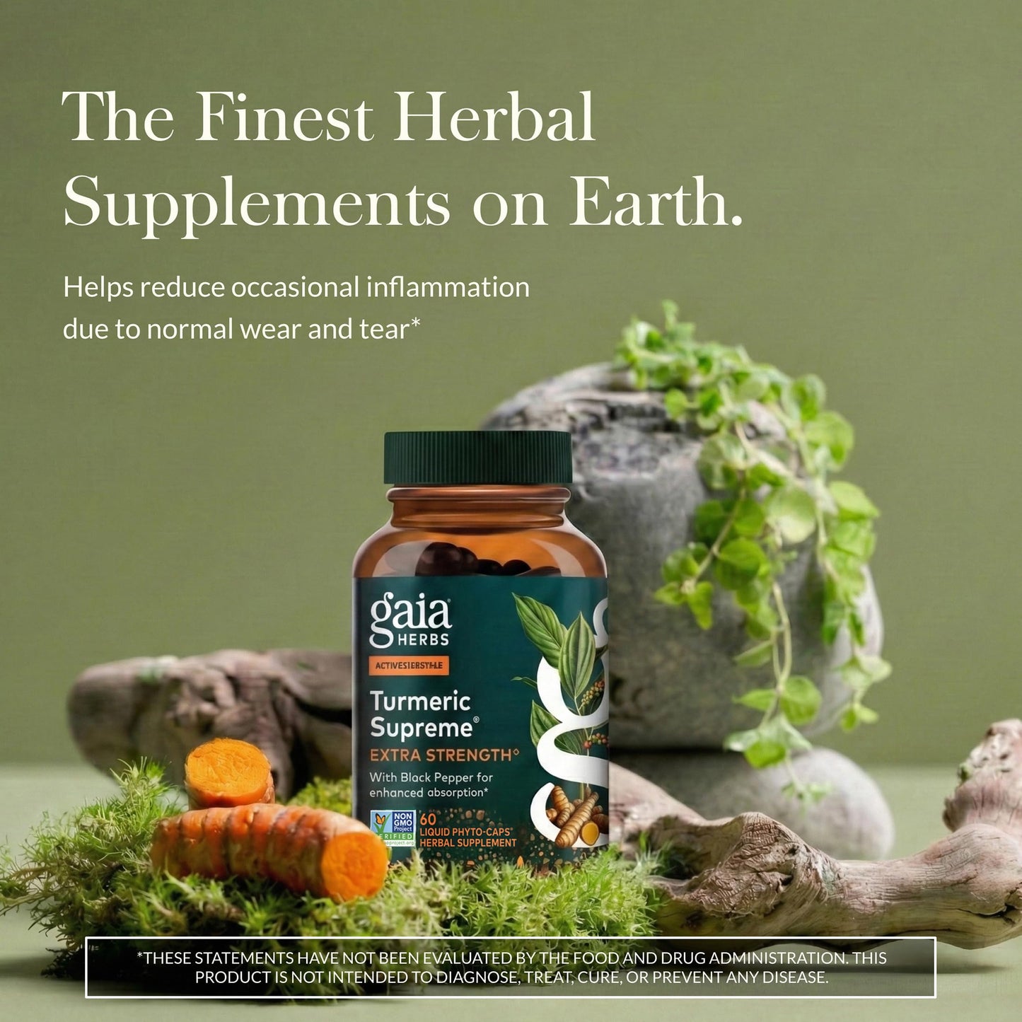 Gaia Herbs Turmeric Supreme Extra Strength Capsule, 60 Count