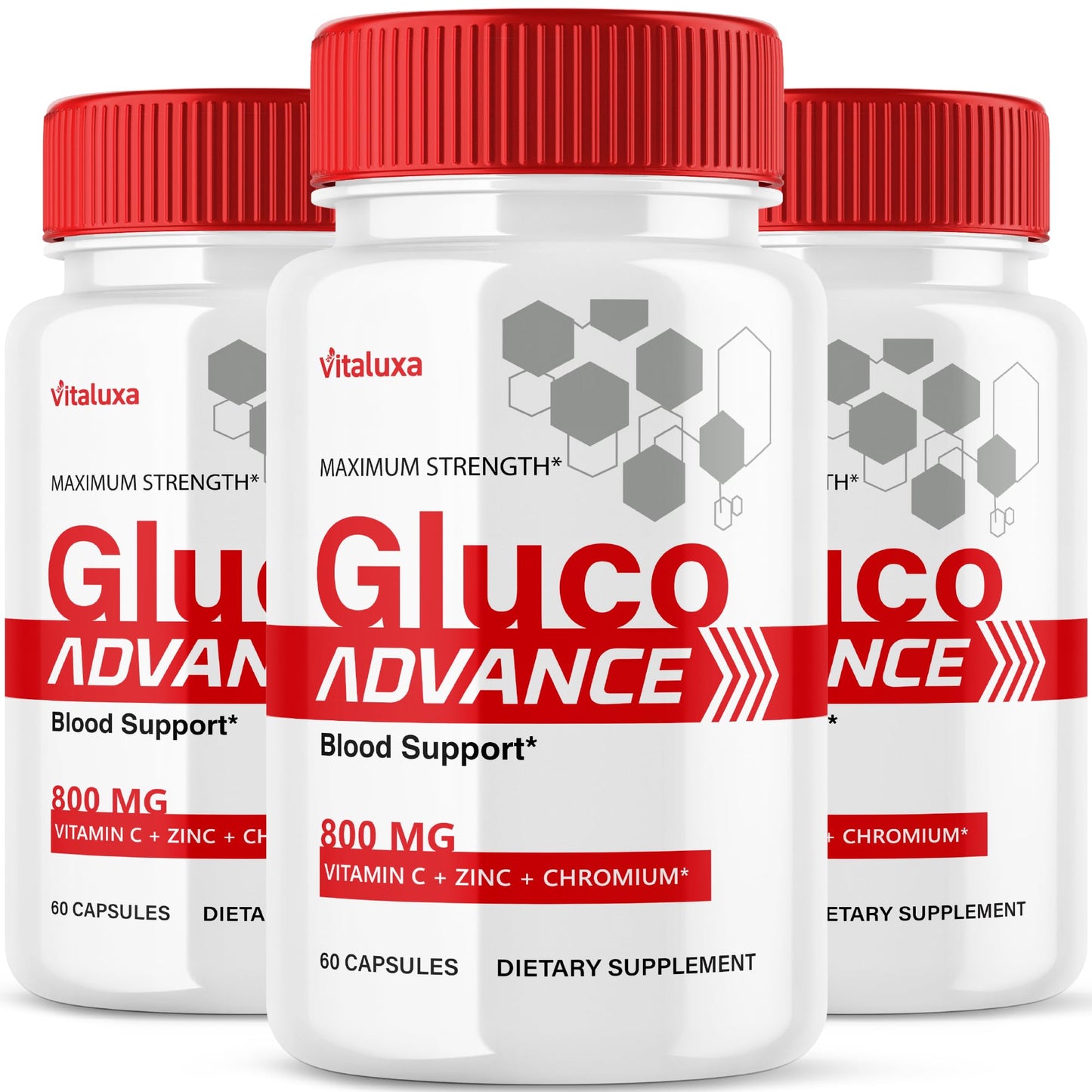 Vitaluxa Gluco Advance Capsules 180 Count