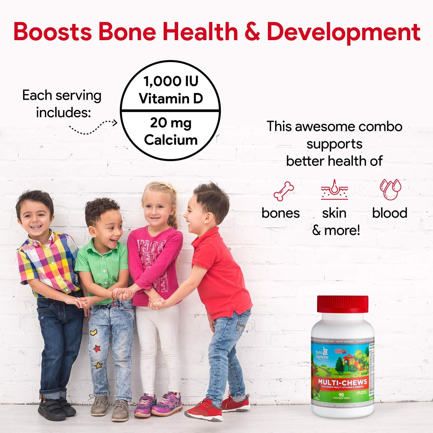 NUTRI-SUPREME RESEARCH Delicious Kids Multivitamin Gummy 90
