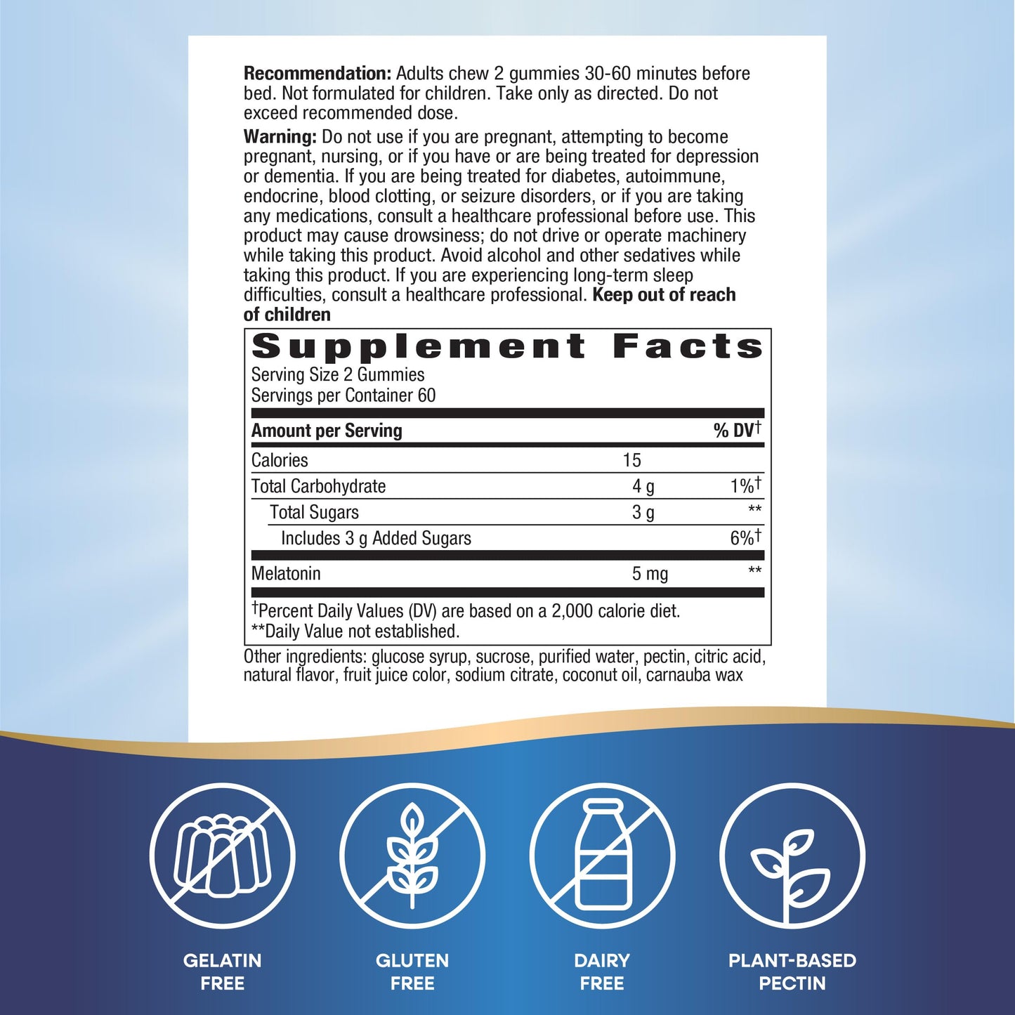 Nature's Way Adult Melatonin Gummies 120 Count