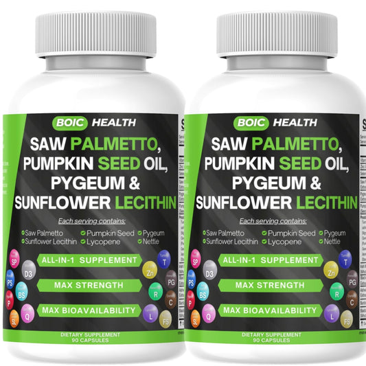 BOIC Saw Palmetto Prostate Support Extra Strength Capsules, 90 Capsules