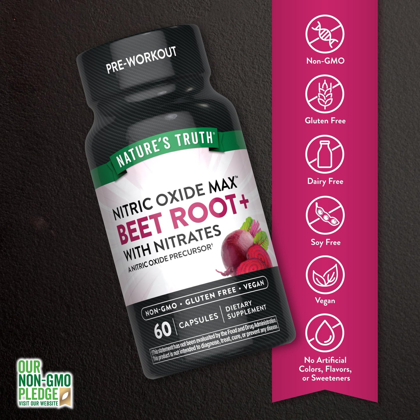 Nature's Truth Beet Root Capsule 60 Count