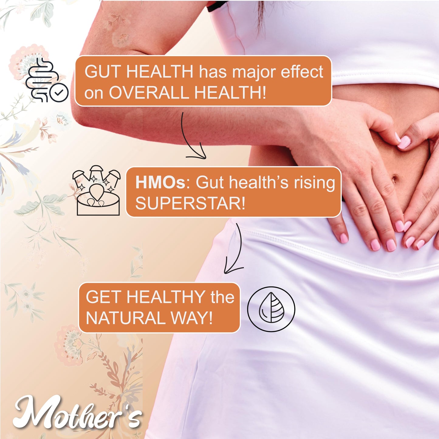 Mother's Prebiotic Supplement HMO Prebiotic Supplement for Adults - Mother's 2'-FL Human Milk Oligosaccharide Powder, 3.18 oz