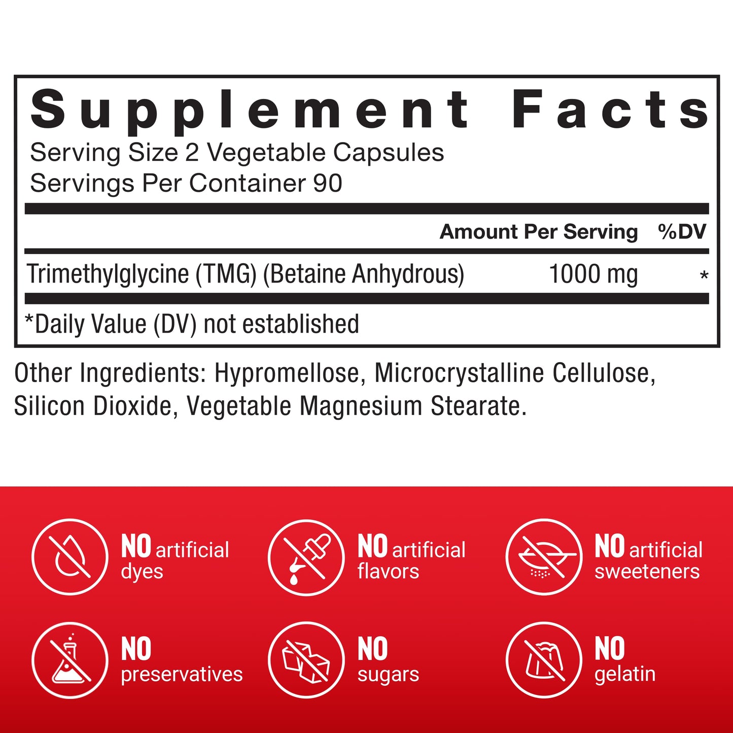 Force Factor TMG Betaine Supplement to Support Liver Health Capsules 180