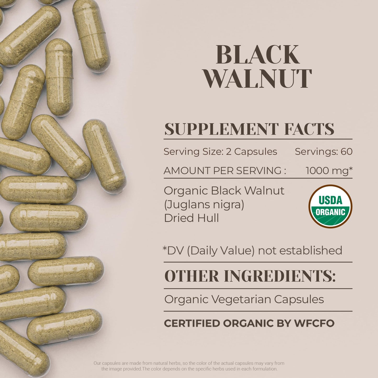 Garden Organics Black Walnut 120 Capsules