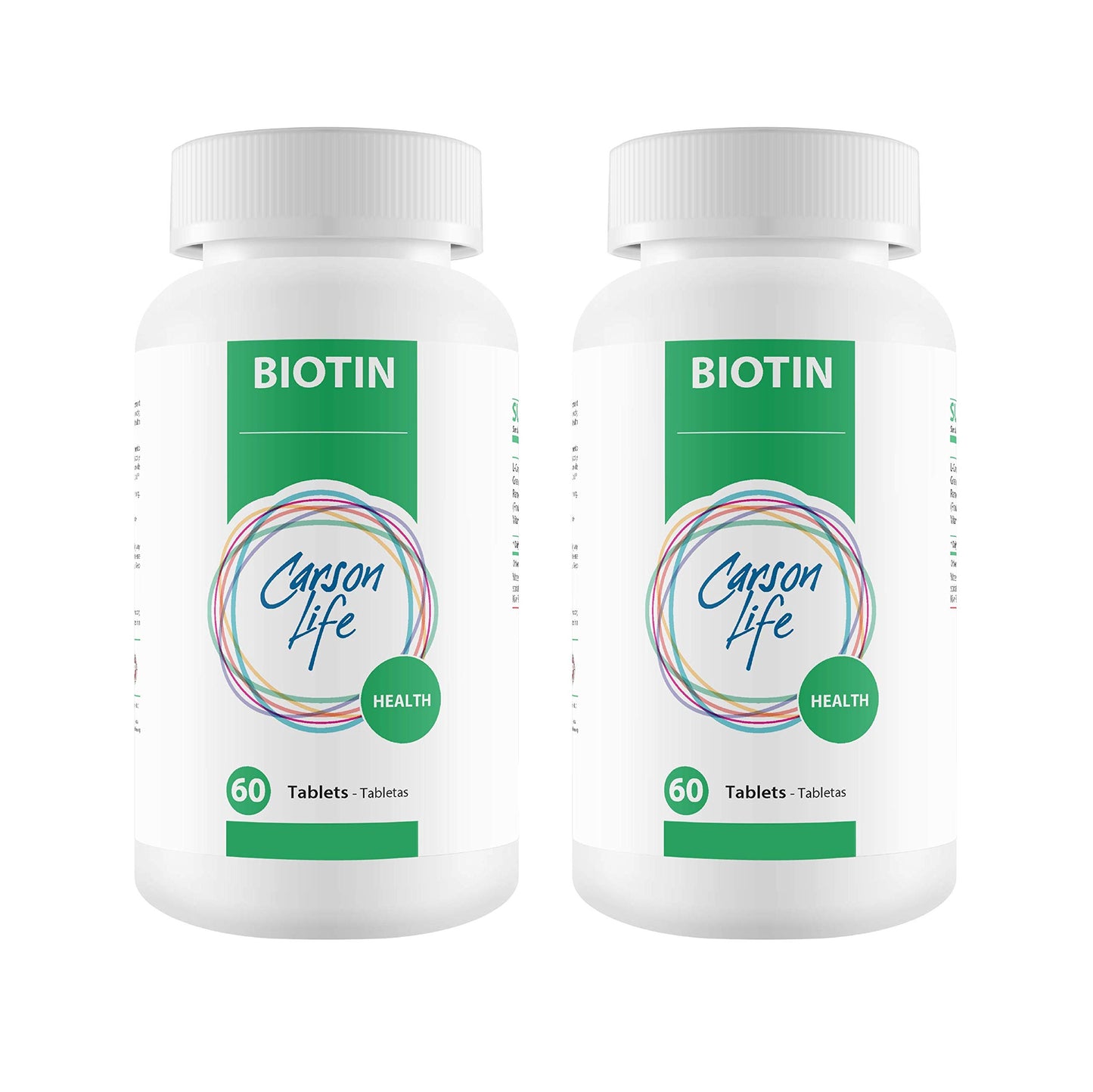 Carson Life Biotin Supplement Tablets 120 Count