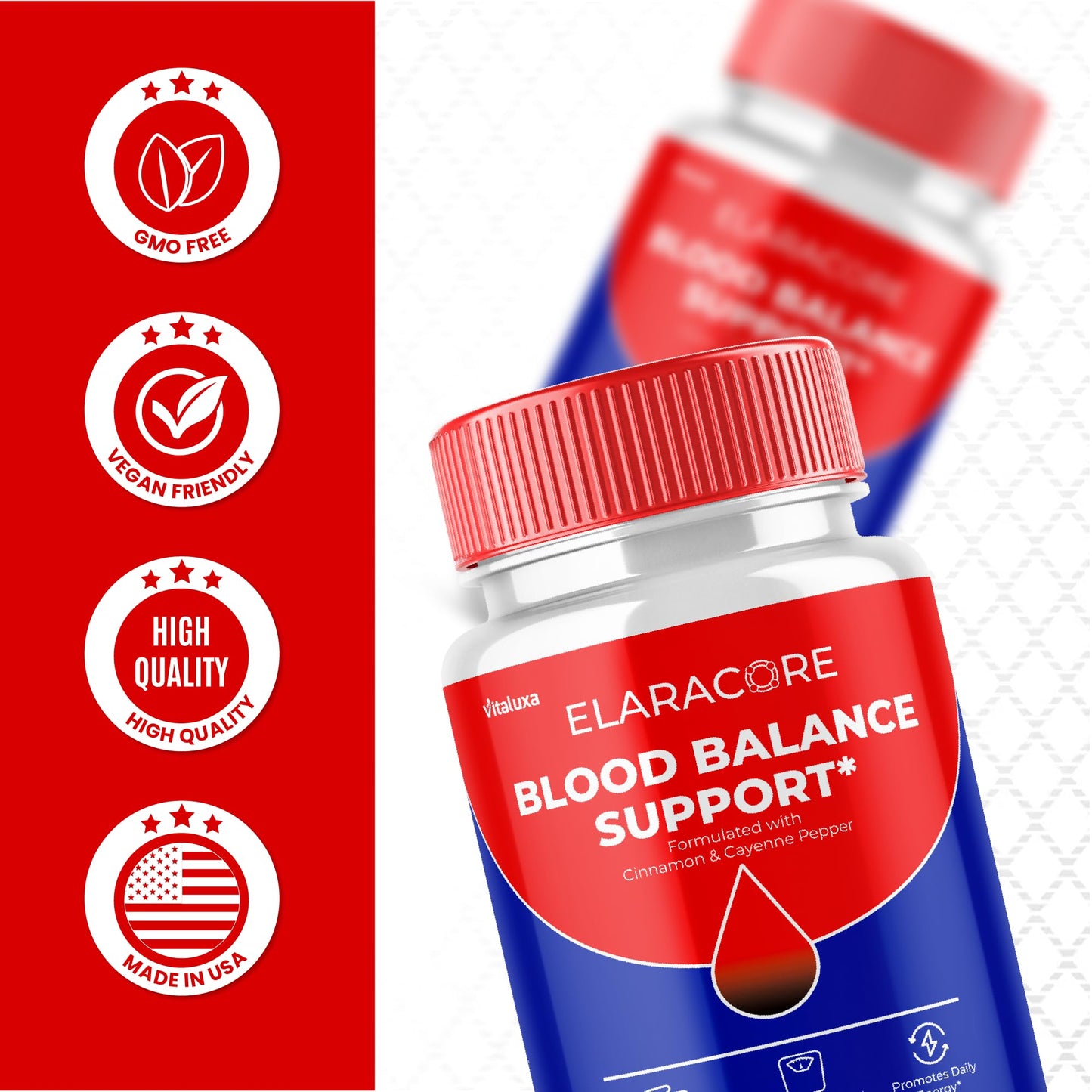 Vitaluxa Elaracore Blood Capsules, 120 Count