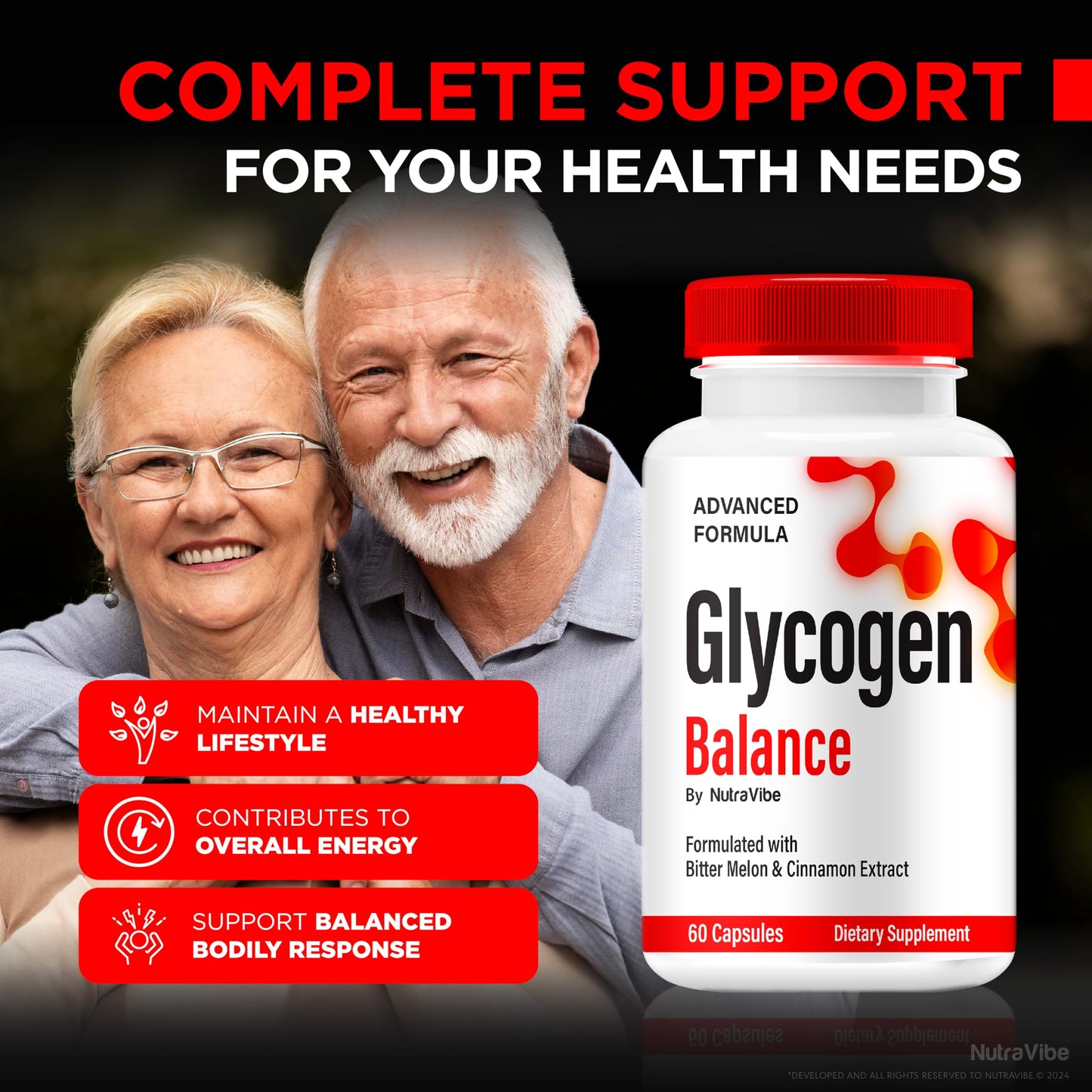 NutraVibe Glycogen Blood Balance Capsule 120 Capsules