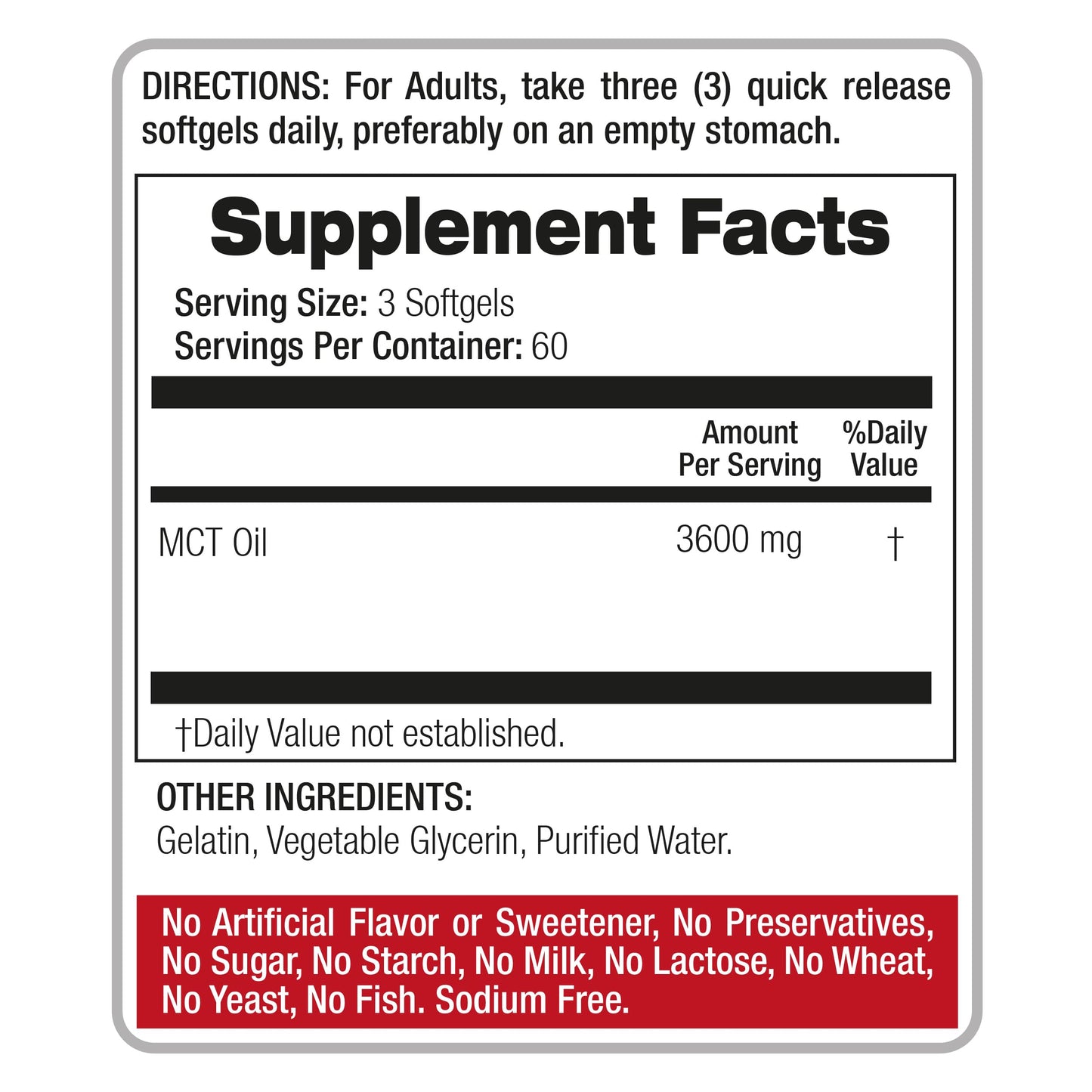 FITO MEDIC'S MCT Oil Softgels 180