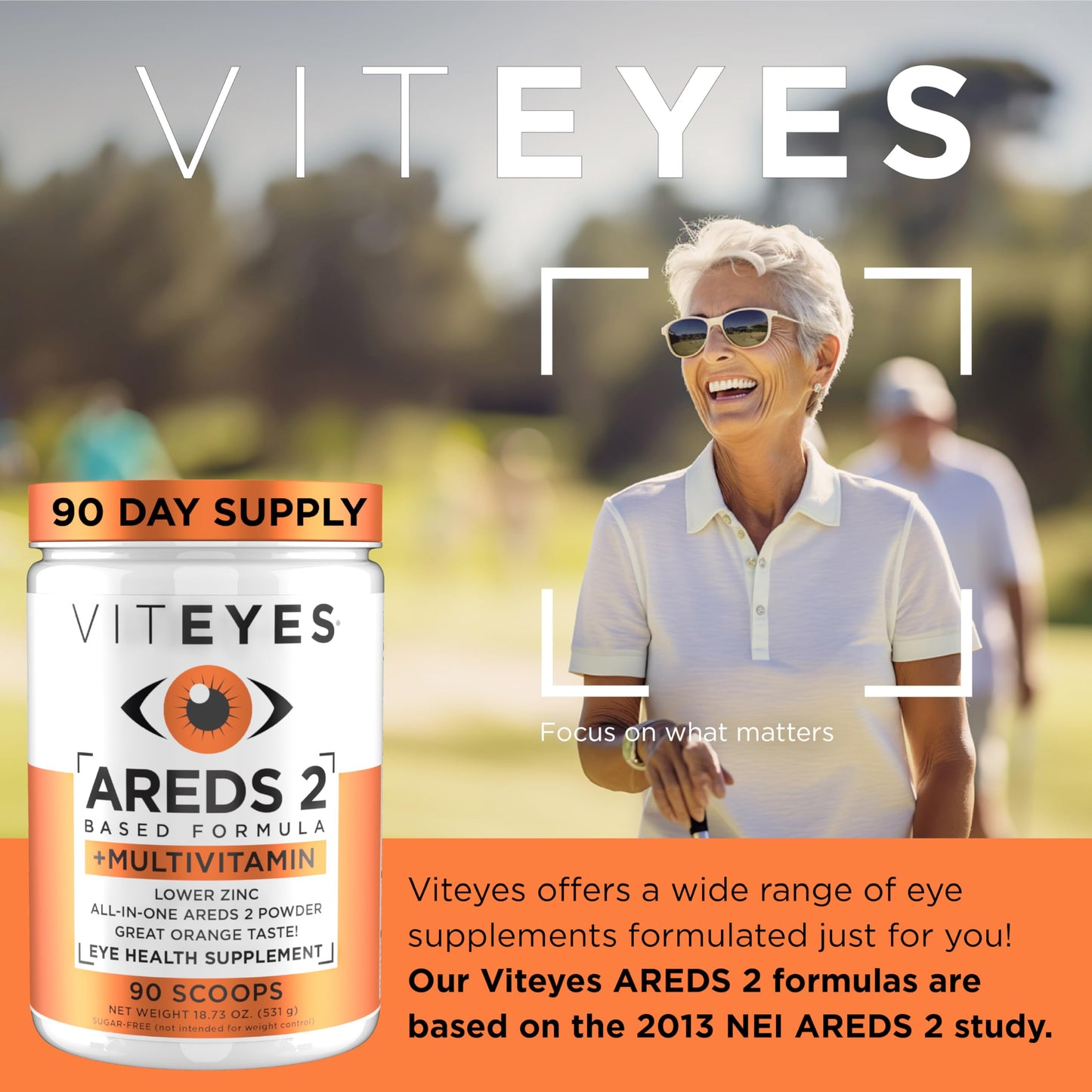 Viteyes AREDS 2 Powder + Multivitamin All-in-One 531 Scoops