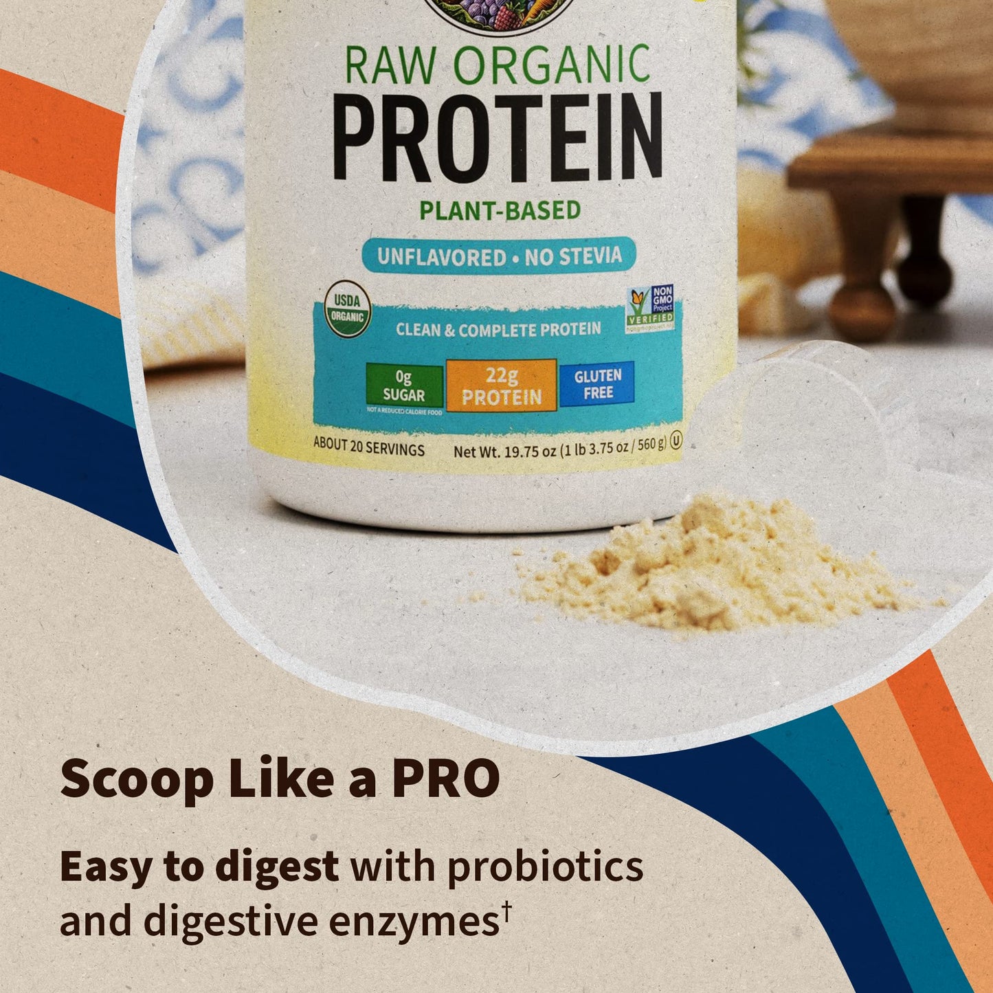 Garden of Life Organic Vegan Protein Powder, 1.23 lb