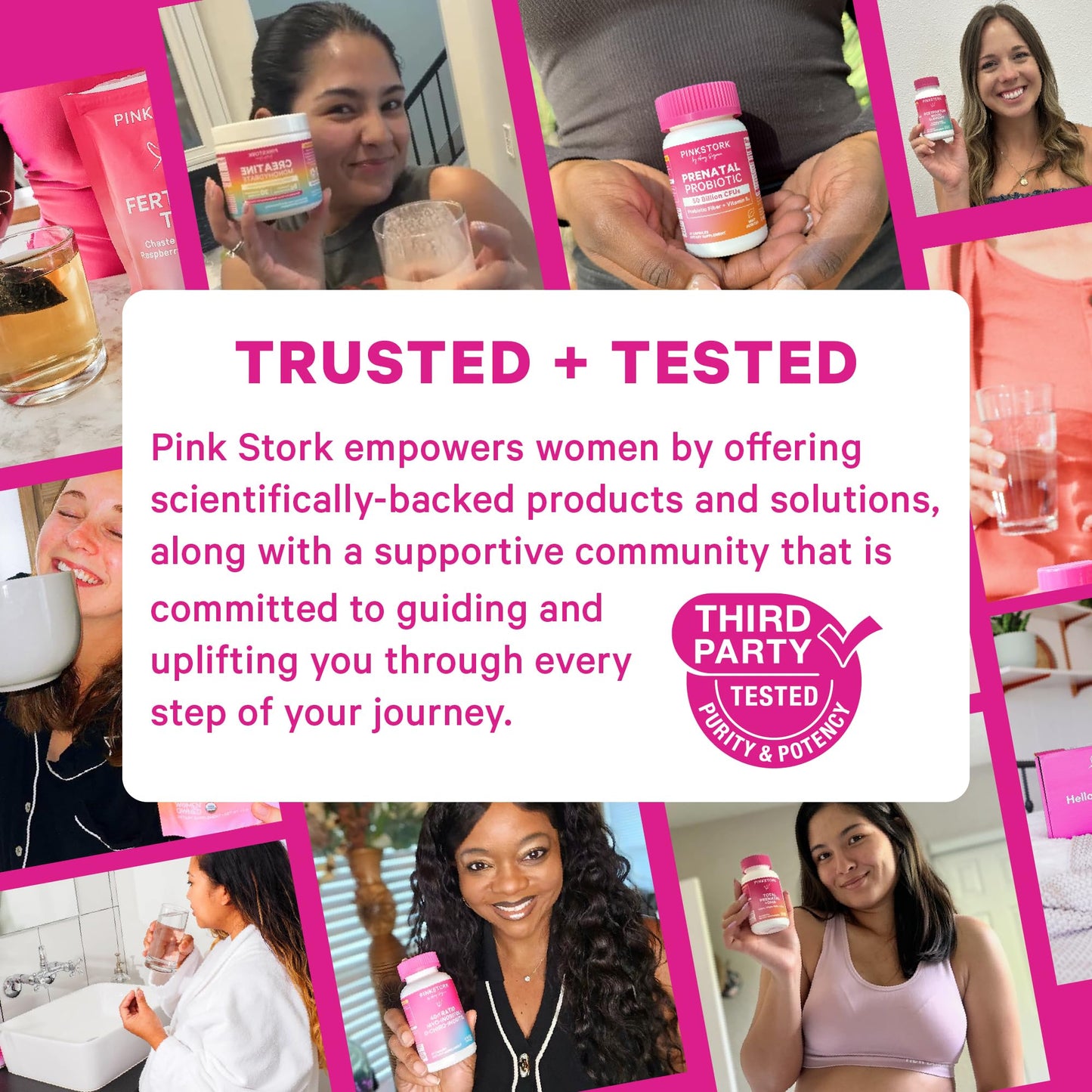 Pink Stork Total Postnatal Vitamins for Women with Vegan DHA, Iron, Folate, and Vitamin B12, Postpartum Recovery Essentials, Daily Supplement for Breastfeeding Moms 180 Capsules