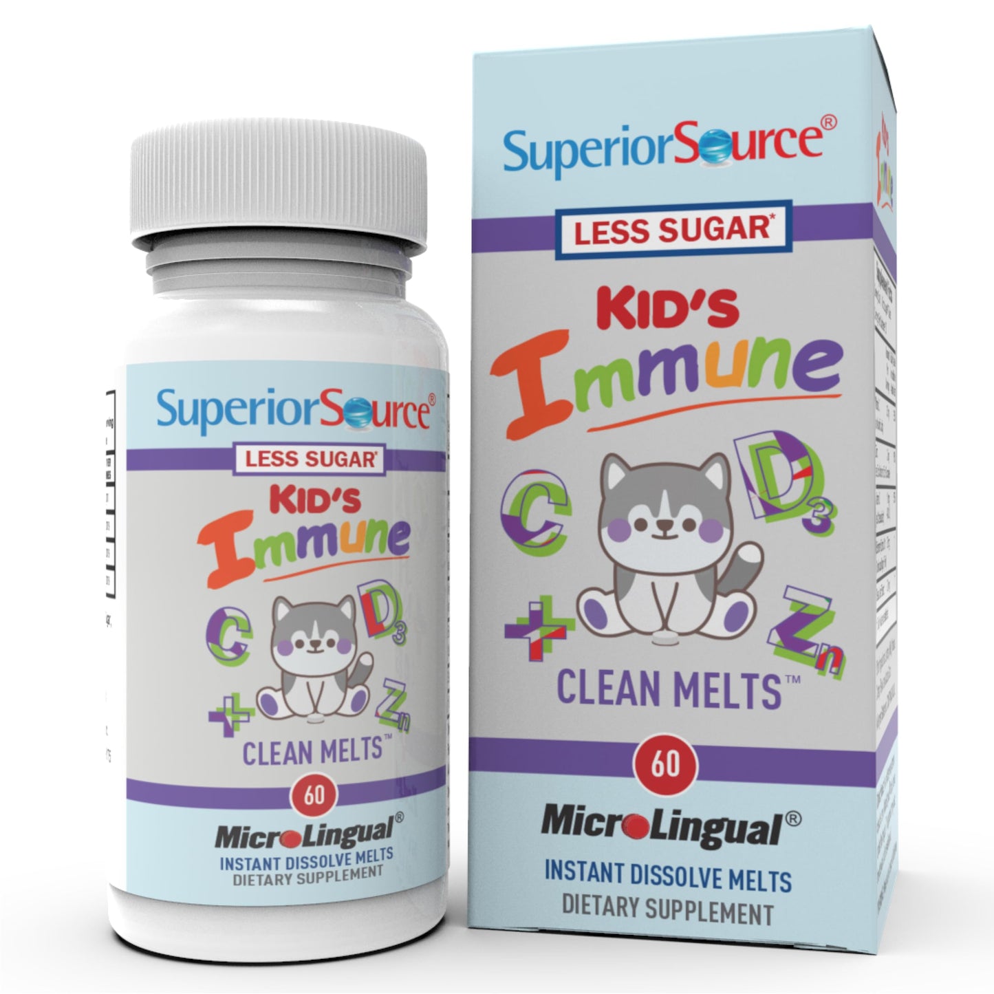 Superior Source Kid's Immune Clean Melts, 60 Tablets
