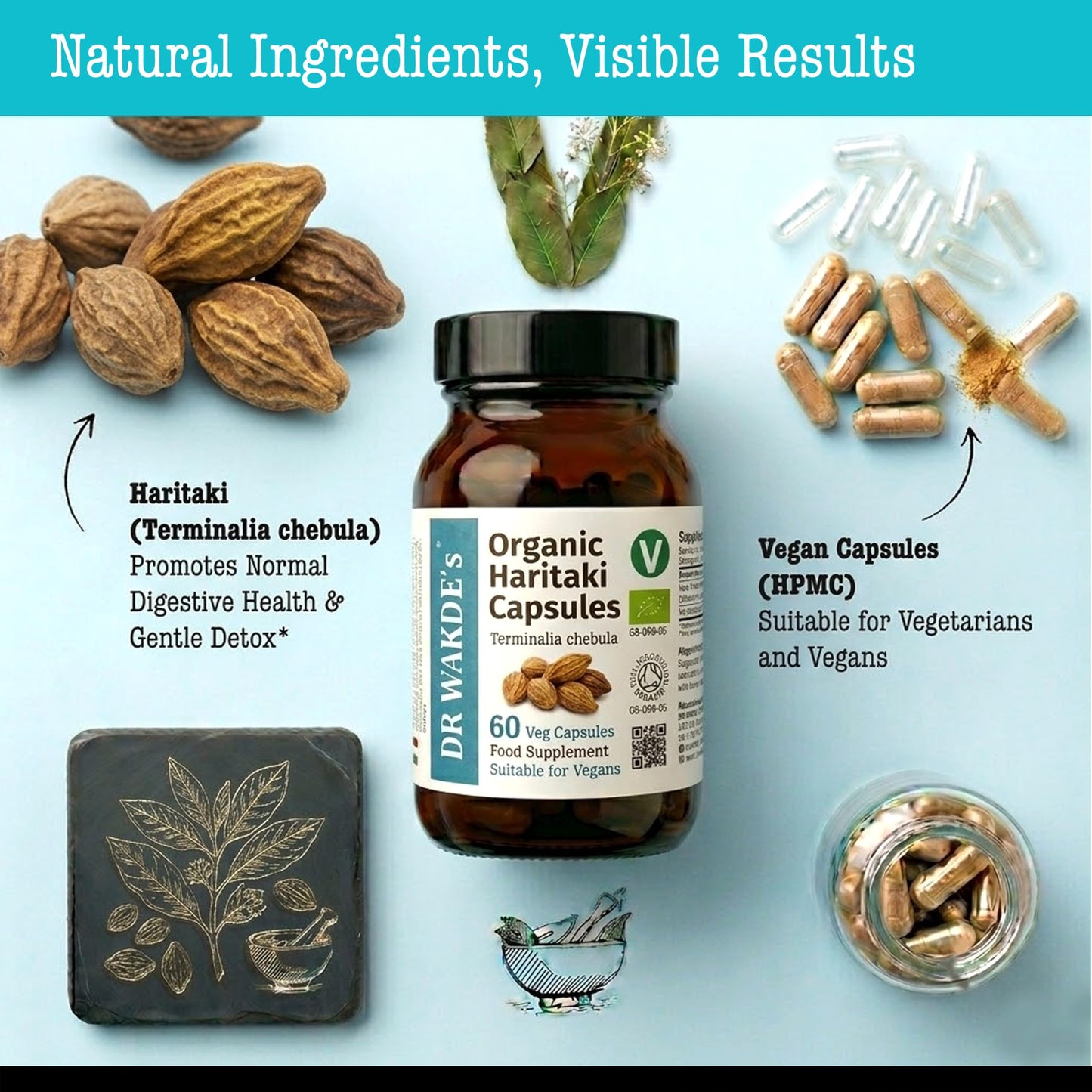 DR WAKDE's Haritaki Capsules 1 Count