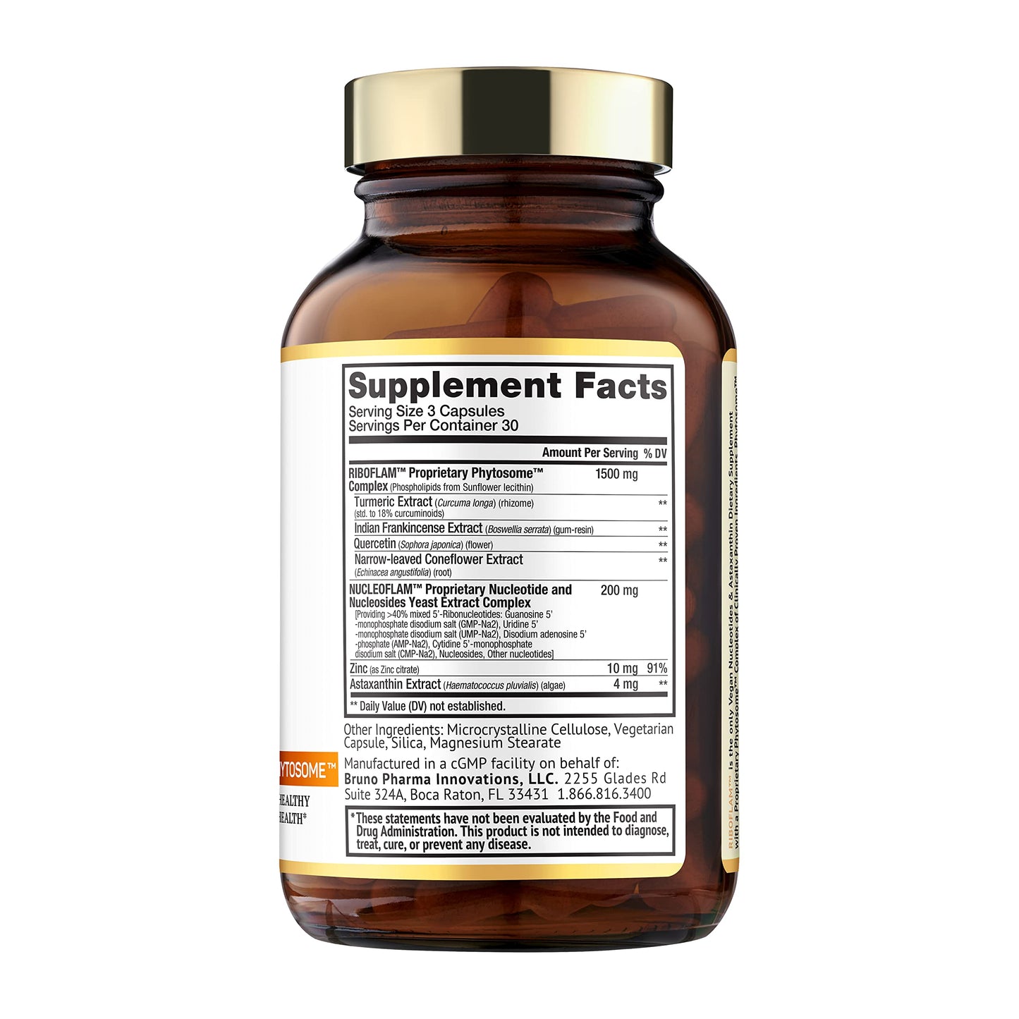BRUNO MD Riboflam Capsule 90 Count