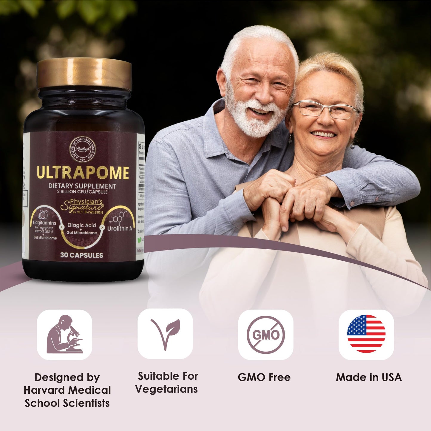Rawleigh Ultrapome Natural Urolithin A Support Capsules 30 Count
